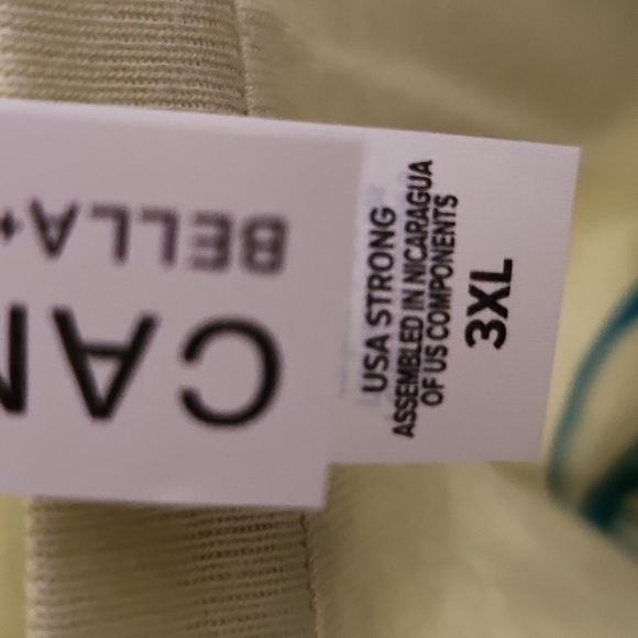 NWOT Bella Canvas Unisex Good Vibes Only Lt.Green Graphic T-Shirt Size 2X & 3X - Picture 5 of 6